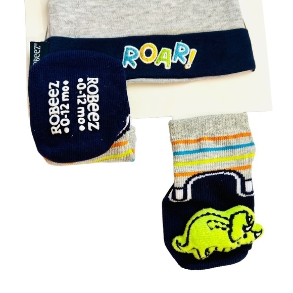 Robeez Baby Boy Roar Dinosaur Matching Set - Picture 3 of 9